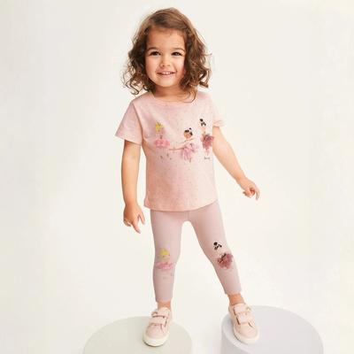 Conjunto Casual Infantil Desenho Animado Fofo Camiseta