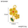 CARLIDANA 2PCS Manna High Quality Stainless Steel Emenal Flower Drinks Gold Color Non Tarnish Beach Ocean Charms for DIY Jewelry