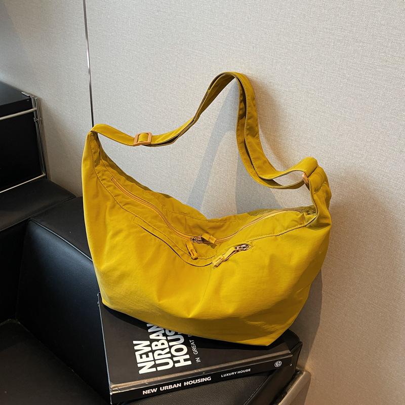 Crossbody Bag Lightweight Nylon Dumpling Bag Women's Versatile Large-capacity Class Bag Casual Simple Fashion Shoulder Bag