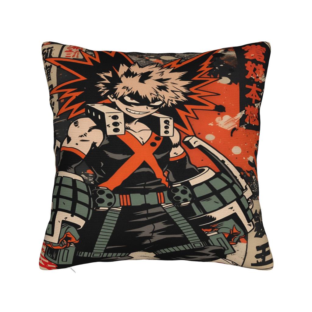 Anime K-Katsuki B-Bakugo Pillow Case Comfy Pillow Cover For Living Room Chair Cute Funny Pillowcases