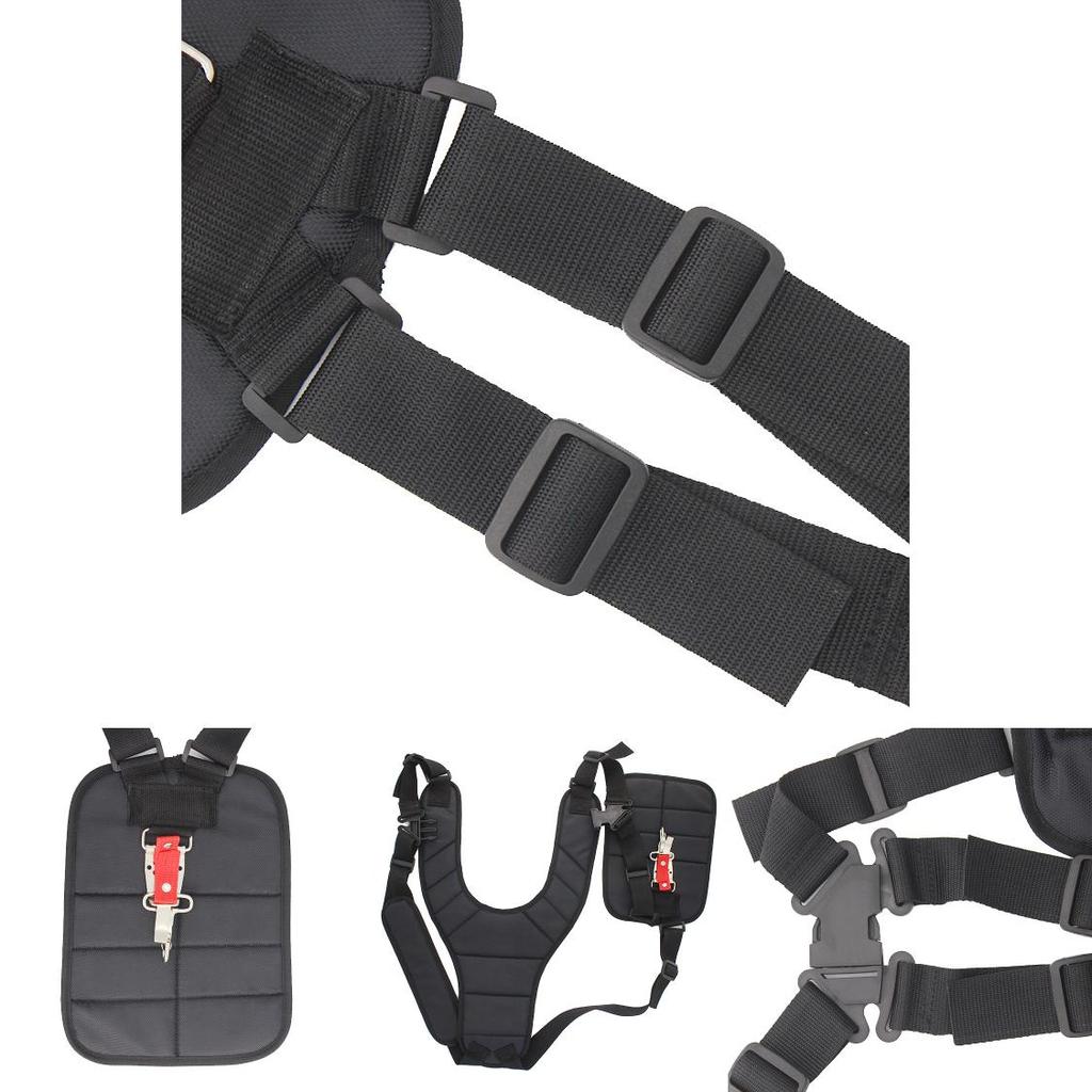 Ergonomic Double Shoulder Strap For Grass Trimmers Heavy-duty Secure Fit Brush Cutter Harness