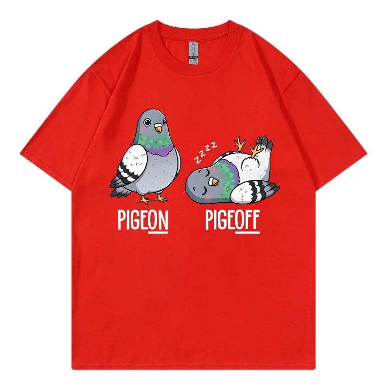Taube An Taube Aus Lustiges Vogel Meme T-Shirt Hohe Qualität Mode Übergroßes T-Shirt Unisex Unisex Freizeit 100% Baumwolle Sommer T-Shirts