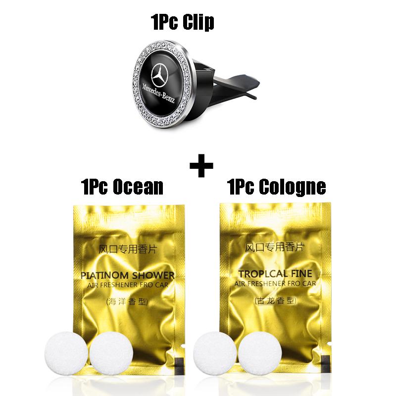 

1Pcs Air Outlet Aromatherapy Clip Car Solid Perfume Freshener For Mercedes Benz AMG Smart W205 C300 W203 W206 W108 W124 W126