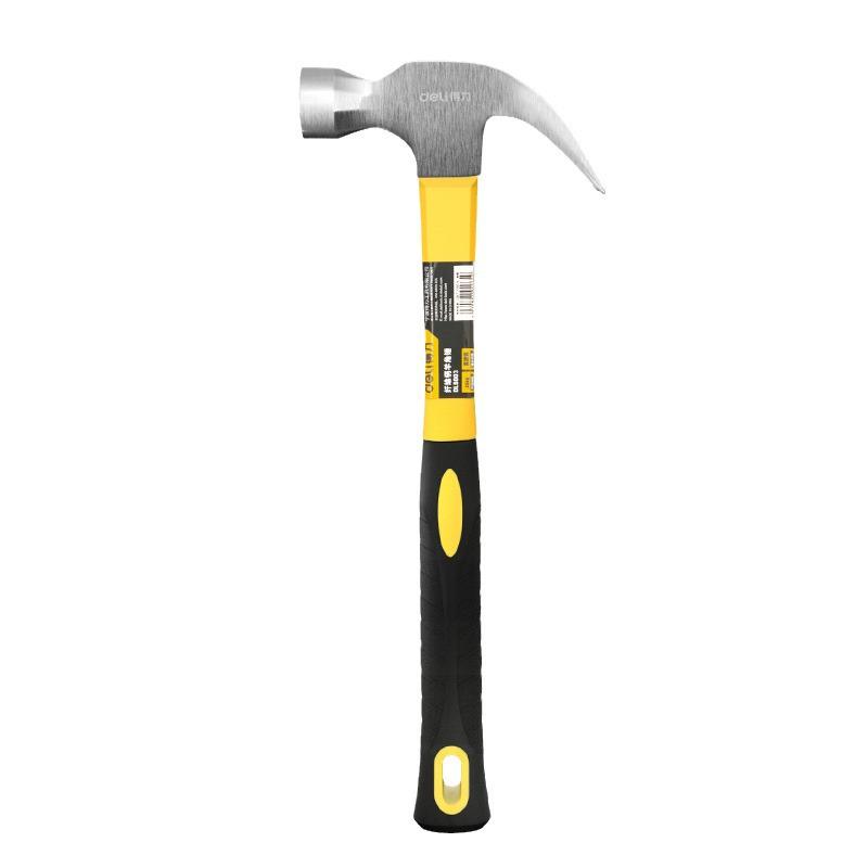 Deli Multi-purpose Claw Hammer with Fiber Handle and Steel Pipe
