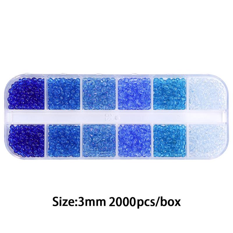 8/10/12/15 Grid Box: Seed Beads, Sequins, Imitation Pearls for DIY Necklaces & Phone Chains