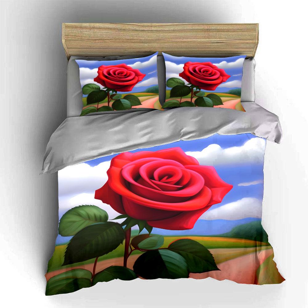 Blossoming elegance under skies. Bedding sets Duvet covers Pillowcases(1* Duvet Cover 2* Pillowcases without duvet insert)