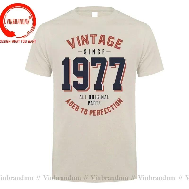 Vintage Since 1977 Aged To Perfection Tshirt Unisexs T Shirt Unisex Hi Street Tshirt Fashion Made In 1977 All Original Parts Tshirt