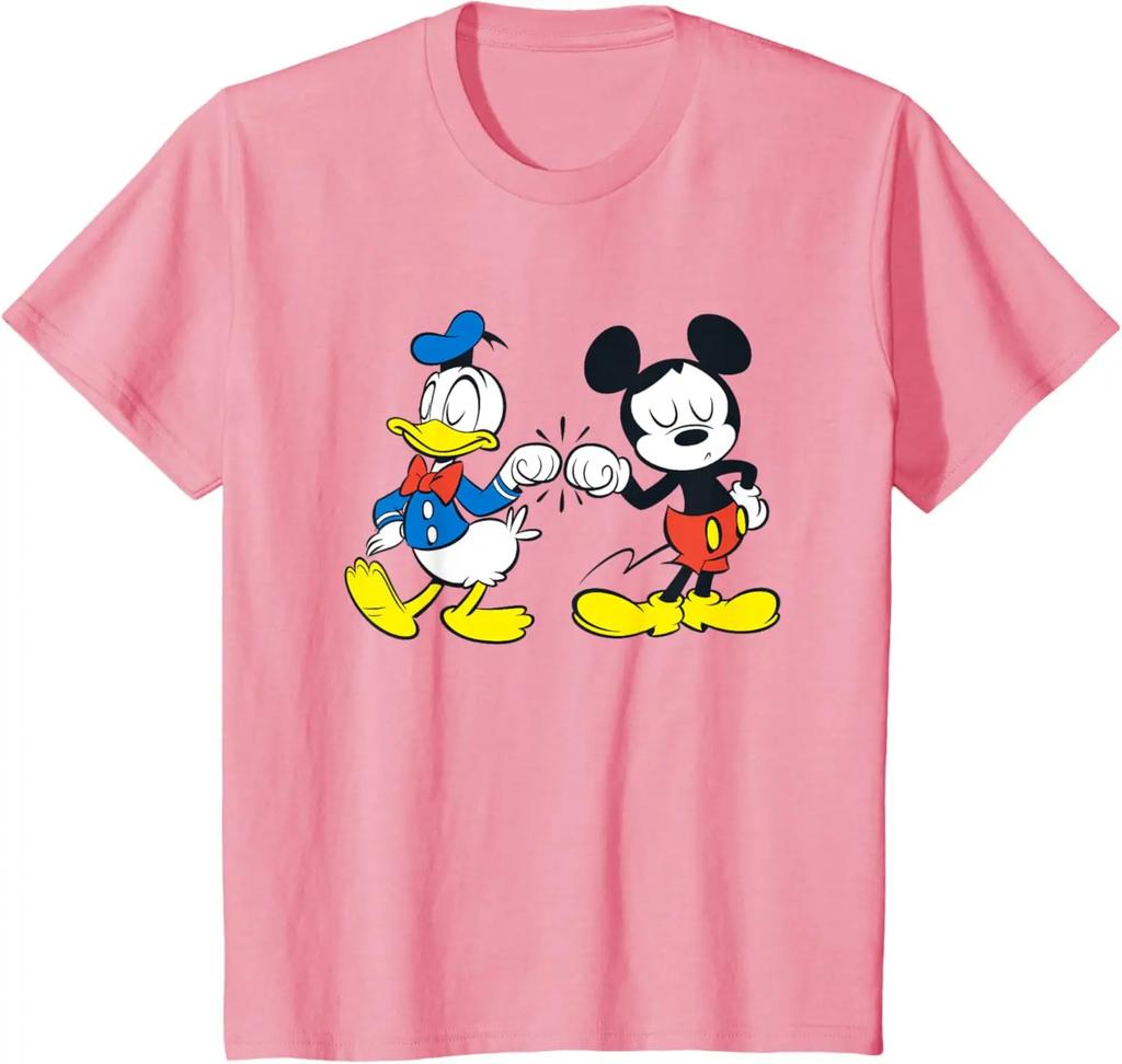 Disney Mickey Mouse and Donald Duck Best Friends Fashion Casual T-Shirt