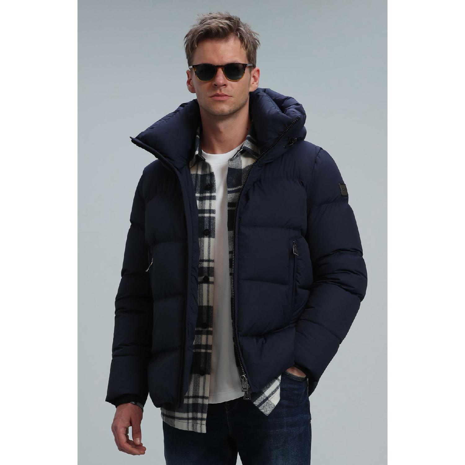 

Tommy Goose Feather Men s Coat Navy Blue 46 чистый