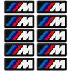 För 10 st Biltillbehör Bilinteriördekal Bilrattdekal För bmw M-dekal X1 X3 X4 X5 X6 X7 e46 e90 f20 e60