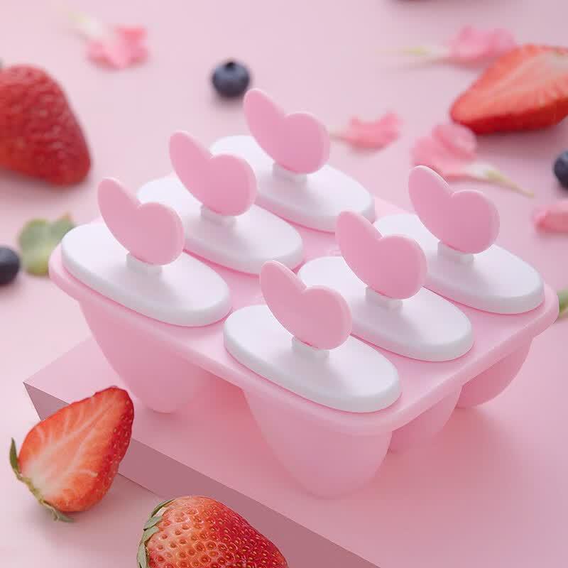 CHAHUA Heart-shaped Ice Cream & Ice Pop Molds
