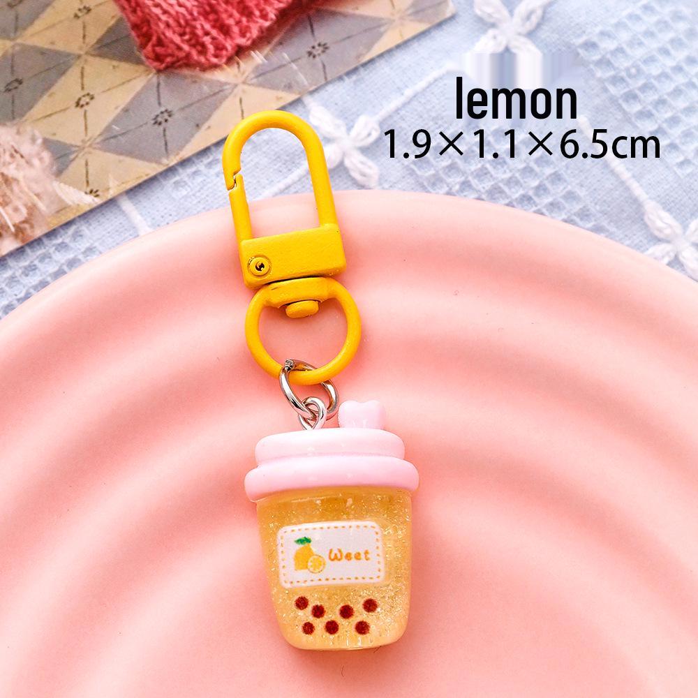 Fruit-Flavored Bottle Keychain for Girls' Bags - Creative, Durable, DIY Pendant, Perfect Small Gift