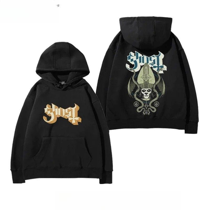 Hoodie Men's and Women's Autumn and Winter Cotton Trend Swedish Hard Rock Versatile Casual Top Around The Band Ghost