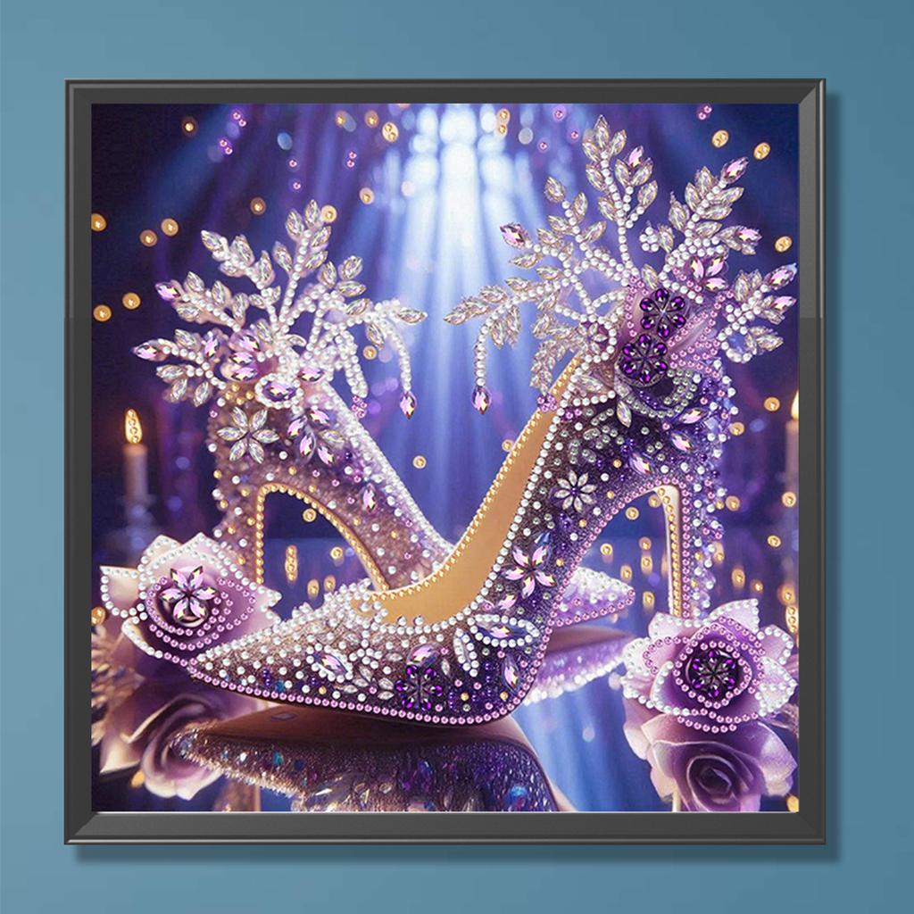 Dream High Heels DIY Gem Art Diamond Painting Kits for Gift Home Wall Decor Crystal Rhinestones Diamond Painting 11.81x11.81in