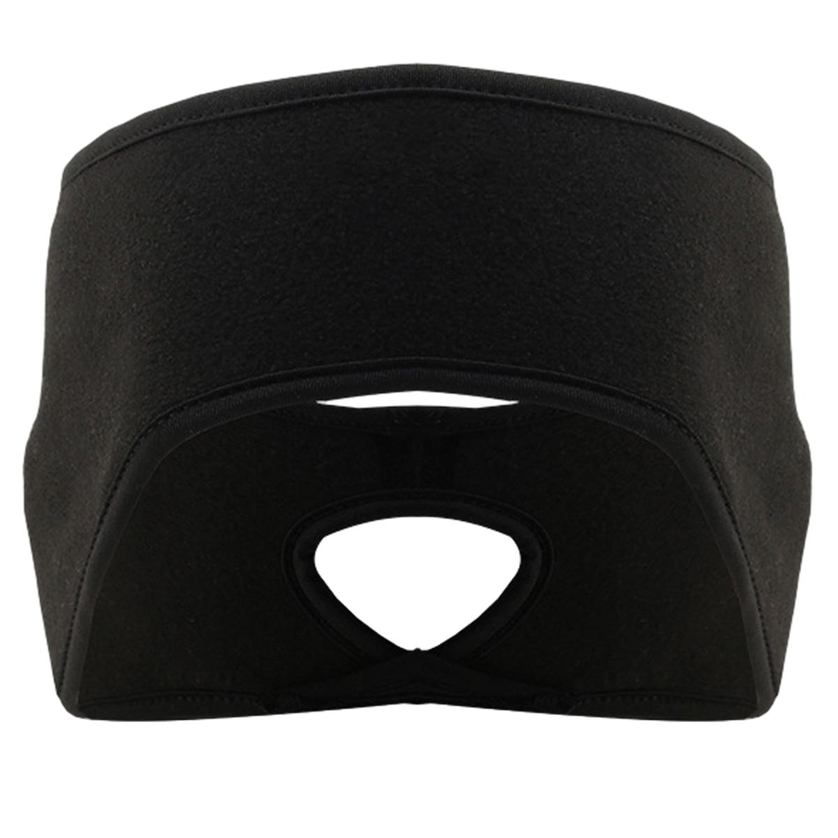 

1pc Ponytail Headbands Winter Windproof Ear Warmer Running Headbands Warm Head Wraps Sport Earmuff for Women Outdoor Sports One Size чёрный