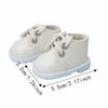 1Pair Doll Shoes 20cm Cotton Doll Shoes Mini EXO Doll Boots BJD Doll PU Shoes  Children Toys
