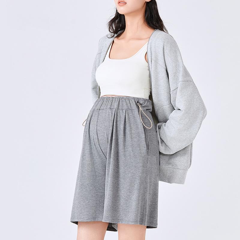 Maternity Shorts Outer Wear Summer Thin Loose Pupu Maternity Pants Casual Pants High Waist Versatile Maternity Pants