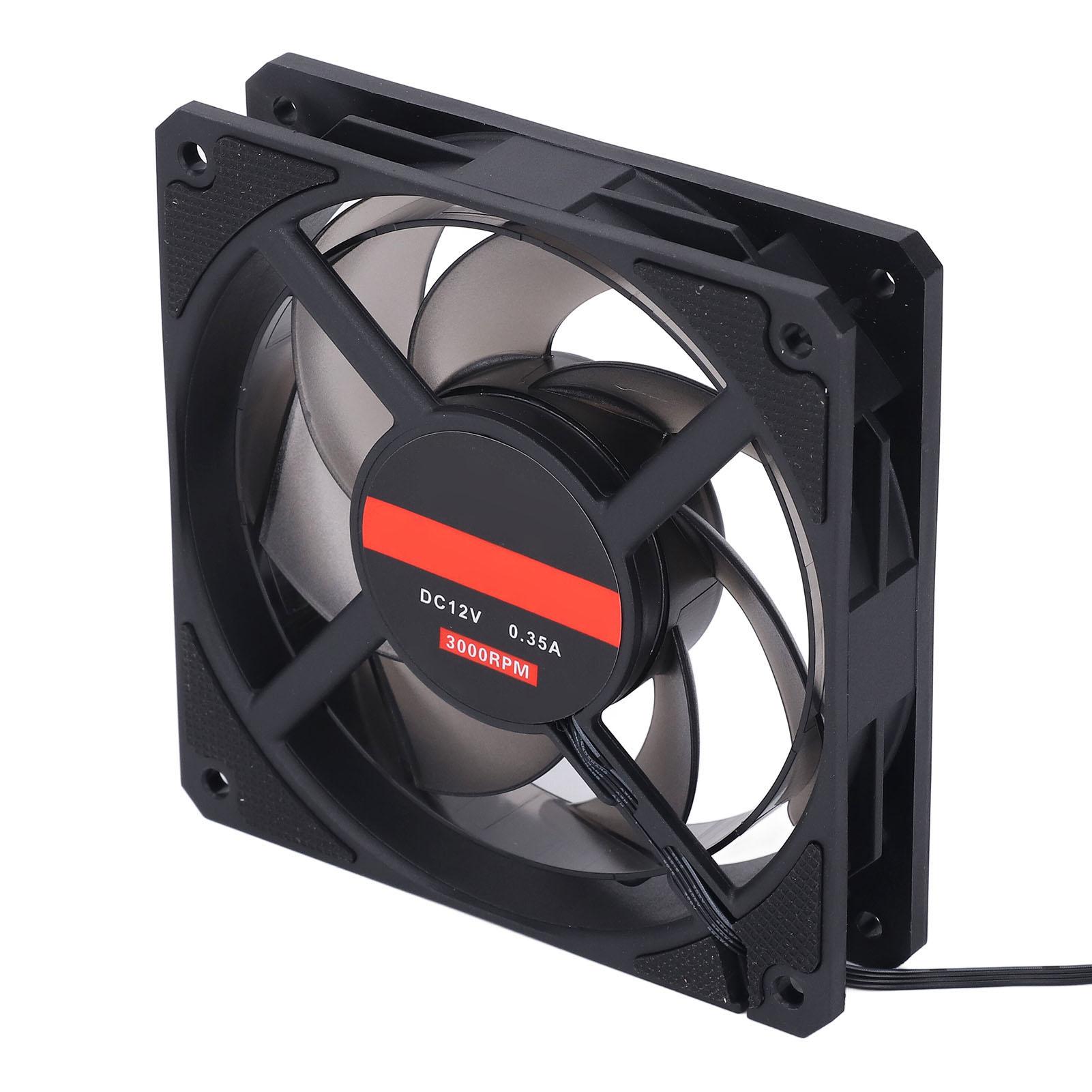 PWM Bearing Case Fan 120mm 3000RPM 4 Pin Quiet 7 Blades MFDB Computer Case Cooling Fan