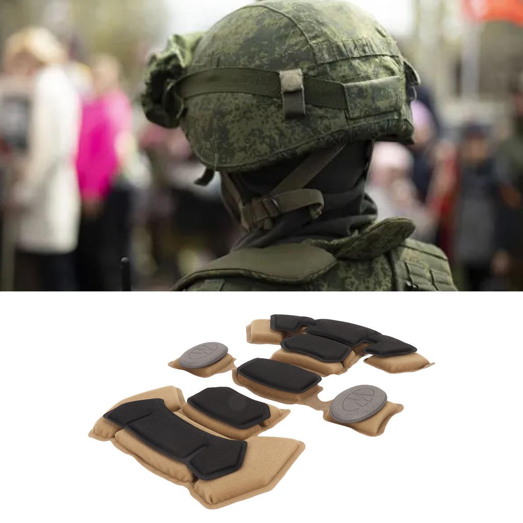 Sistema di imbottitura per elmetto da combattimento Spugna a memoria interna Pad Tappetino protettivo Accessori per imbottitura elmetto Beige