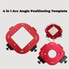 Radius Jig Router Template, Corner Routing Template, Quick Jig Router Bit Templates, Arc Cutting Auxiliary Tool