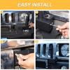 Carbon Steel Black Front Bumper Antenna Flagpole Bracket For Hummer H2 2003 2004 2005 2006 2007-2009 Car Exterior Accessories