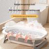 Foldable Baby Bathtub - Large, Reclining, for Toddlers & Newborns