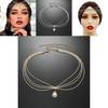 Ethnic Feng Shui Diamond Pendant Design Multi Layer Chain Women Headpiece For Women Travel Gift