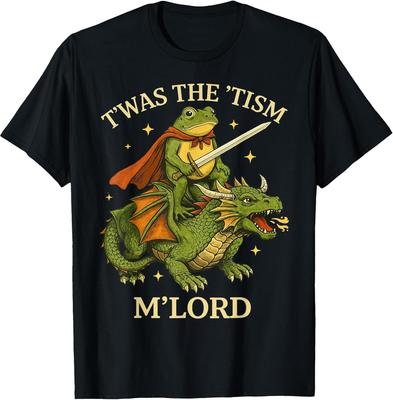TWAS Der Tism Mein Herr Frosch Drachenreiter Fantasy Mittelalter T-Shirt