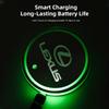 Car Glowing Coasters LED Light Water Cup Mat For Lexus RX330 IS250 Ct200h ES300h RX350 IS300h Car USB Charging Coasters Keychain