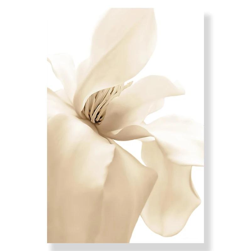 Nordisk moderne kunst Bilde Lerretsmaleri Veggkunst Golden Leaf Beach Scenery Plakat og trykk for hjemmeinnredning Stuedesign