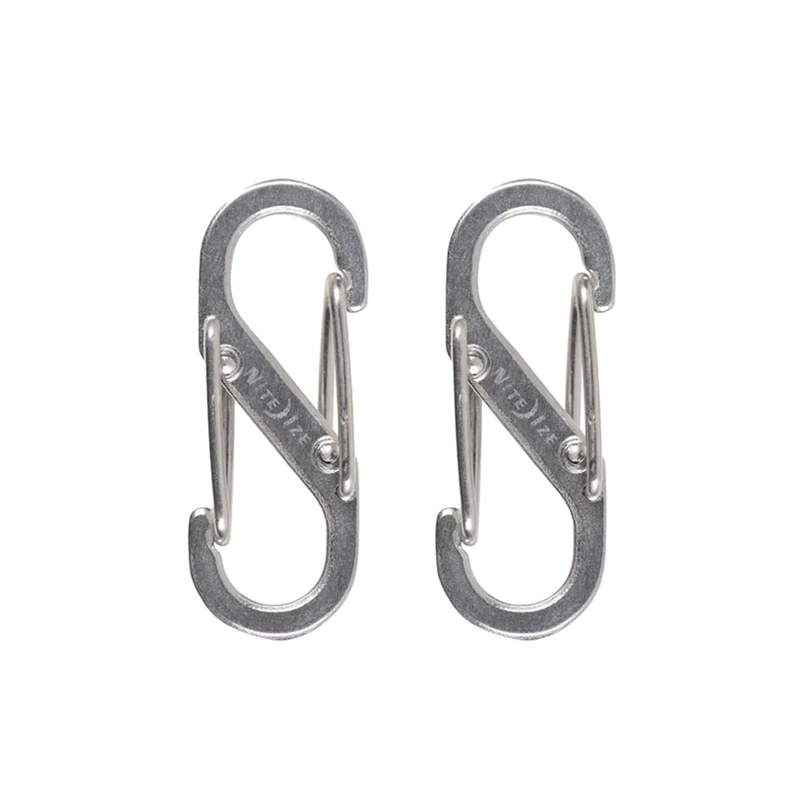 NITEIZE Sbiner Stainless Steel Carabiner #0.5 2 Pieces Silver SBHLF-2PK-11 small серебряный