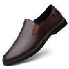 Hochwertige Herren Slipper Echtes Leder Outdoor Freizeitschuhe Allround Herren Bequeme Sneaker Klassische Herren Slipper