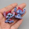 Anime Figure Toy Set Cartoon Mini Stitch Doll Models Cake Decoration Accessories Ornaments Kids Birthday Gifts PVC DIY Kid Friendly Entertaining Fun