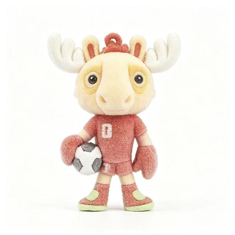2026 FIFA North American World Cup Mascot Character Doll Random Box 12p Keychain Bag Keyring Soccer Souvenir - Keychain