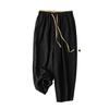 Plus Size Loose Fit Retro Cotton Linen Wide Leg Pants