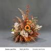 Autumn Floral Background Set: Caramel Silk Flowers for Wedding & Ceiling Decorations