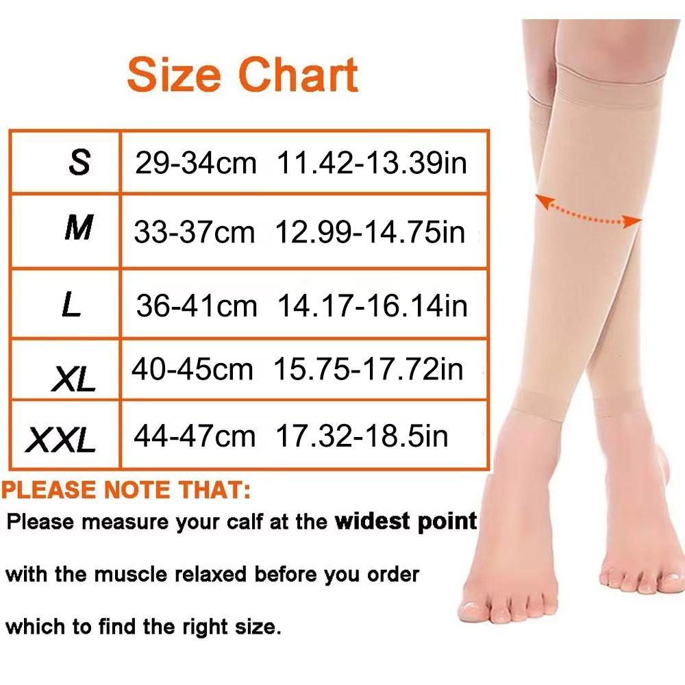 Leichte Atmungsaktive Waden Kompressionsstrümpfe 20-30mmHg Fußlose Kompressionsstrümpfe Männer Frauen