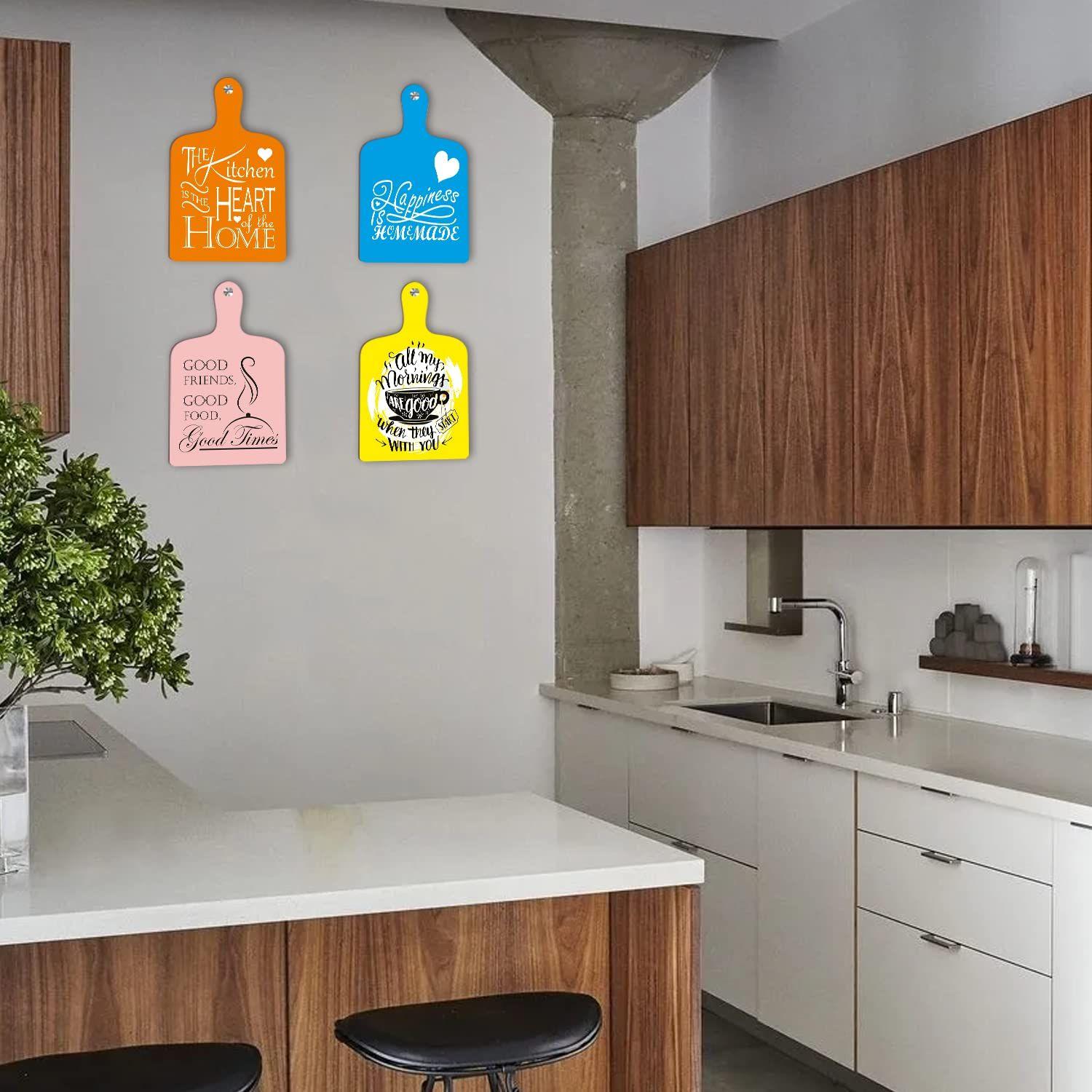 

Wall Art Wooden Kitchen Home Decor Items Pack of 4