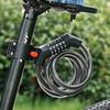 5Digit Combination Bike Cable Locks Self Coiling Bike Locks Waterproof Scooter Lock Chain Anti-Theft Bike Password Lock