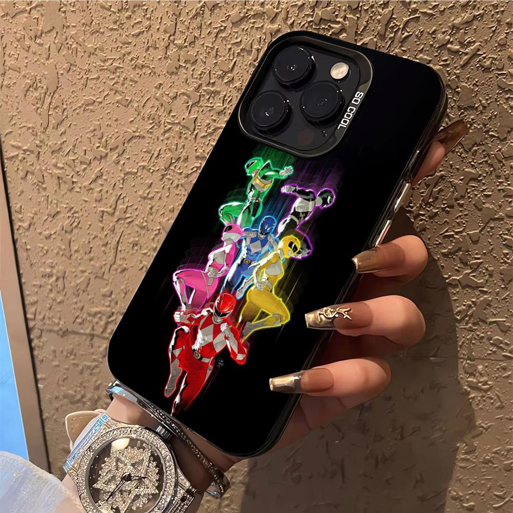 P-PowerS MMPR R-RangerS Phone Case Phone Case For iPhone 14 16 15 11 12 13 Pro Max Mini Plus Shockproof Cover