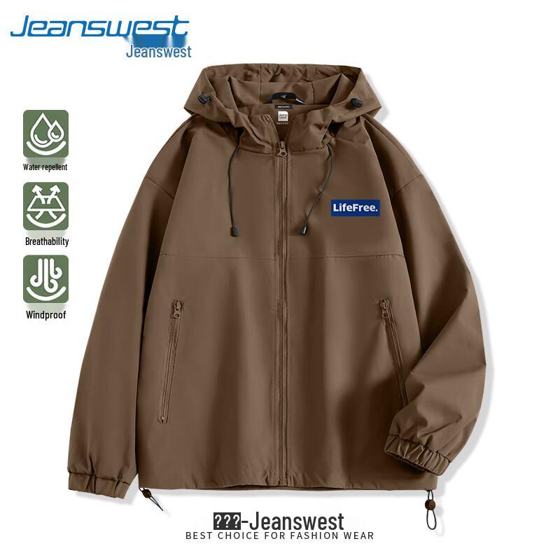 

Jeanswest Unisex Windproof Waterproof Hooded Jacket 4XL