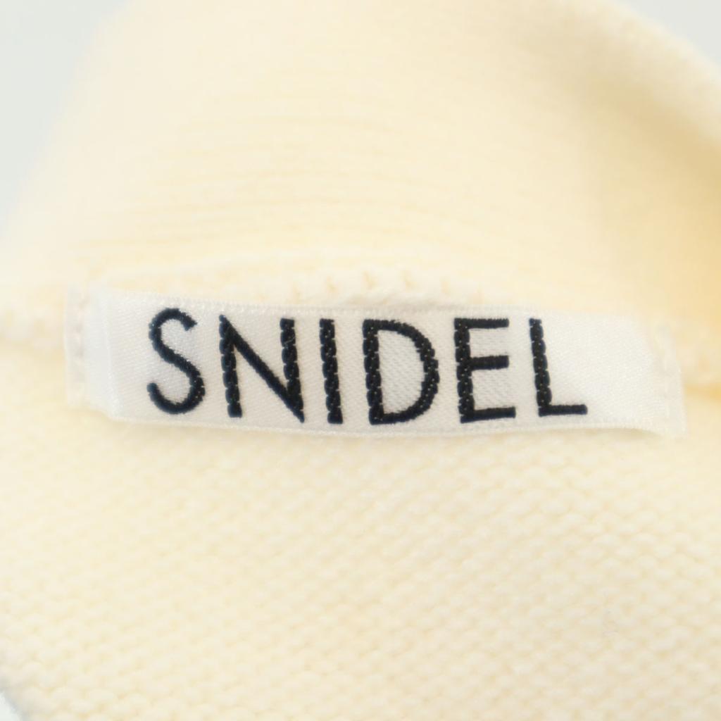 SNIDEL Langarm V-Ausschnitt Strickcardigan F Weiß-System Damen Gebraucht