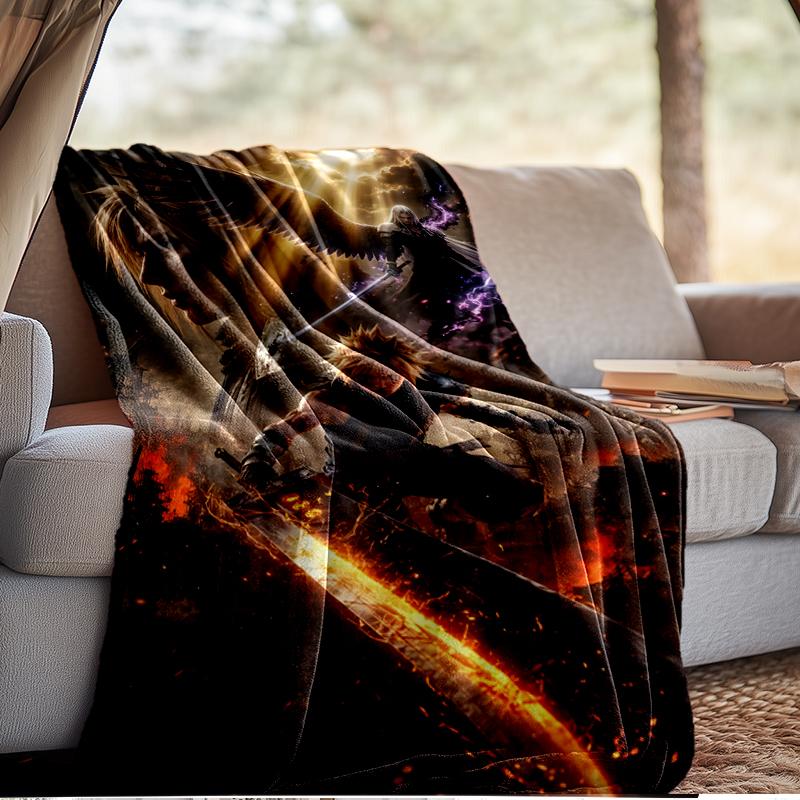 Cloud's Fantasy Journey Game Blanket Lightweight Ideal Bedding Blanket Perfect for Travel, Camping, Living Rooms, Offices, Sofas, Fan Christmas gift