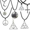 8-Character Cross Necklace Harry Potter Deathly Hallows Necklace, Eye Sun Moon Set N606
