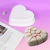 Crack Heart Silicone Molds Nonstick Mousses Cake Molds Cake Decorating Tool for Truffles Cheesecakes Easily to Clean