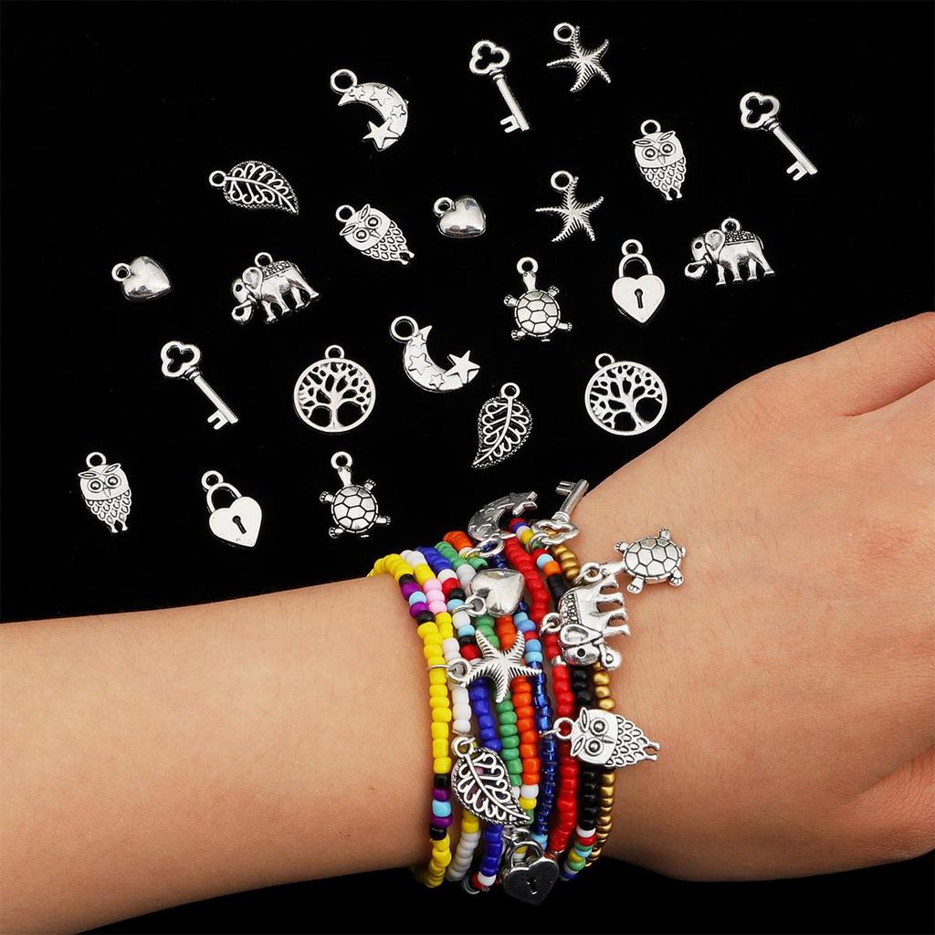 20 Stück Überzug aus Silberlegierung, Zubehör für die Herstellung von Schmuckkomponenten, DIY-Halskette, Armband, Ohrring