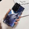 Wolf Moon Animal Soft Phone Case for Samsung Galaxy S24 S25 FE S26 Edge S23 Ultra S22 Plus S21 + Shockproof Cover Back Shell