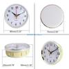 80mm/3.15inch Classical Clock Movement Insert Black Metal Clock Round D57B