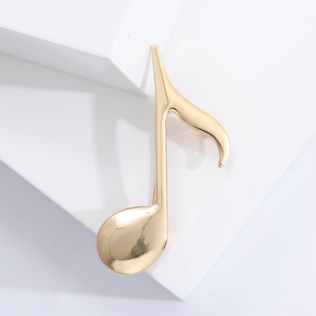 

Glossy Retro Musical Note Brooch - Women s Fashion Accessory Pin