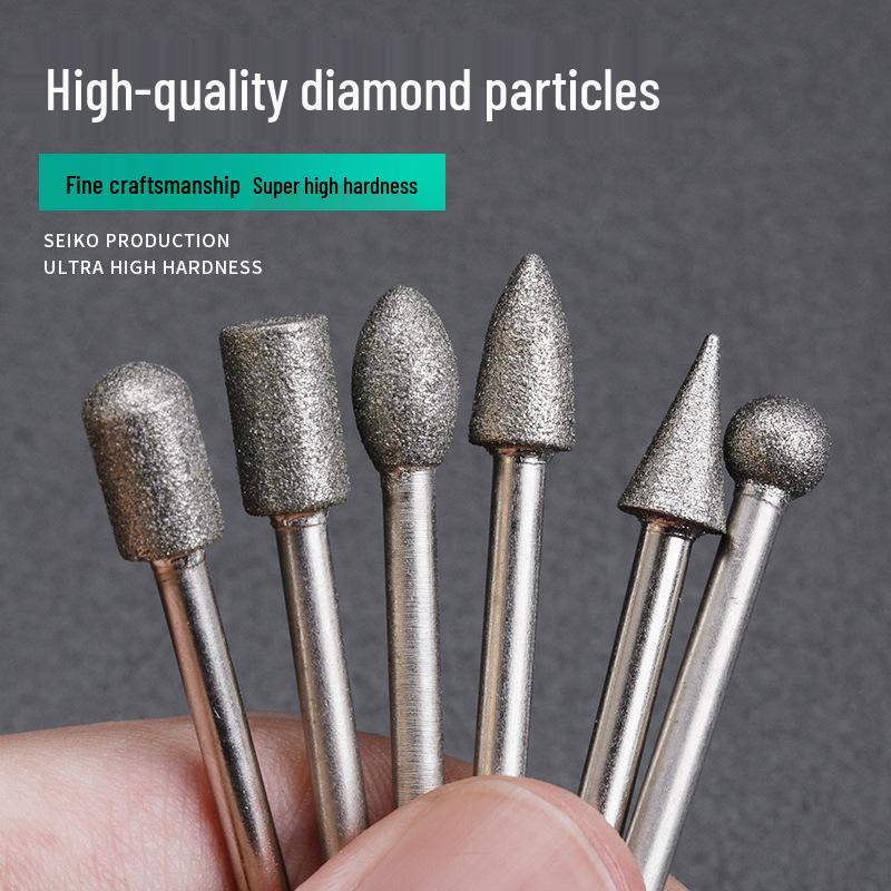 Diamond Grit Grinding Head for Raw Stone, Jade, and Peeling Applications